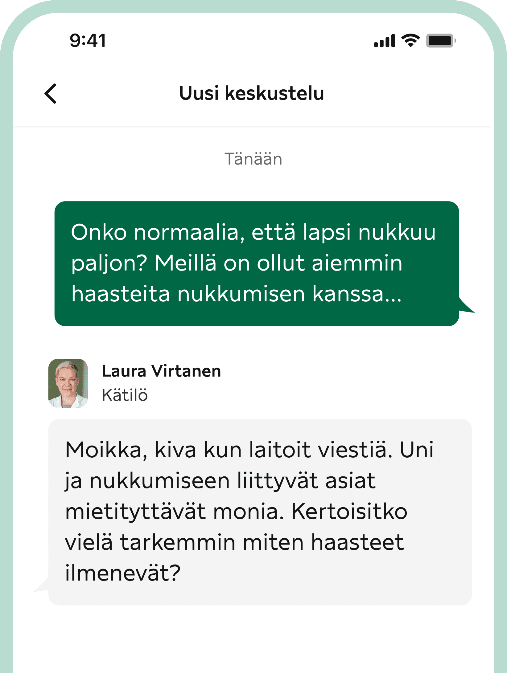 Esimerkkikuva Digineuvolan keskustelusta.